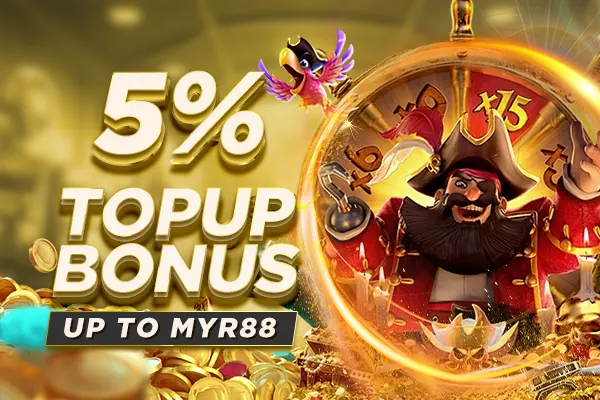 5% BONUS TOPUP HINGGA MYR88